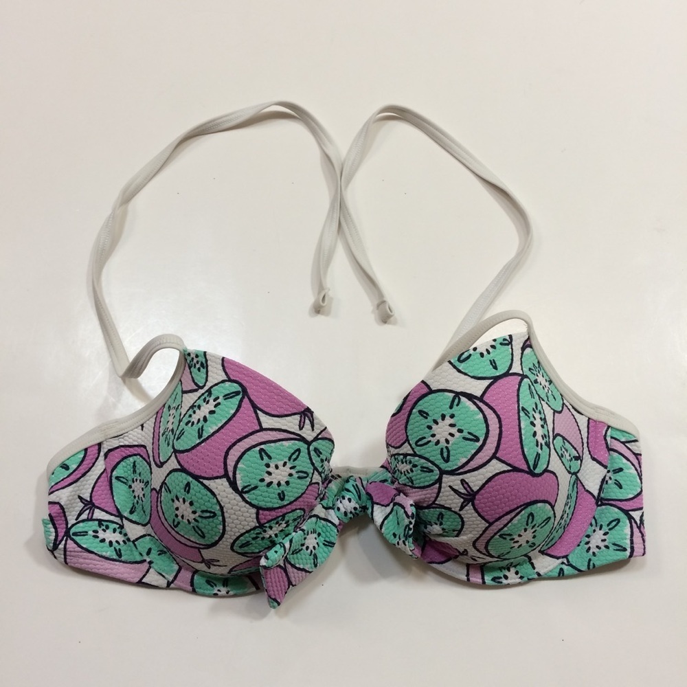 Aerie Blakely Fruit Print Bikini Top